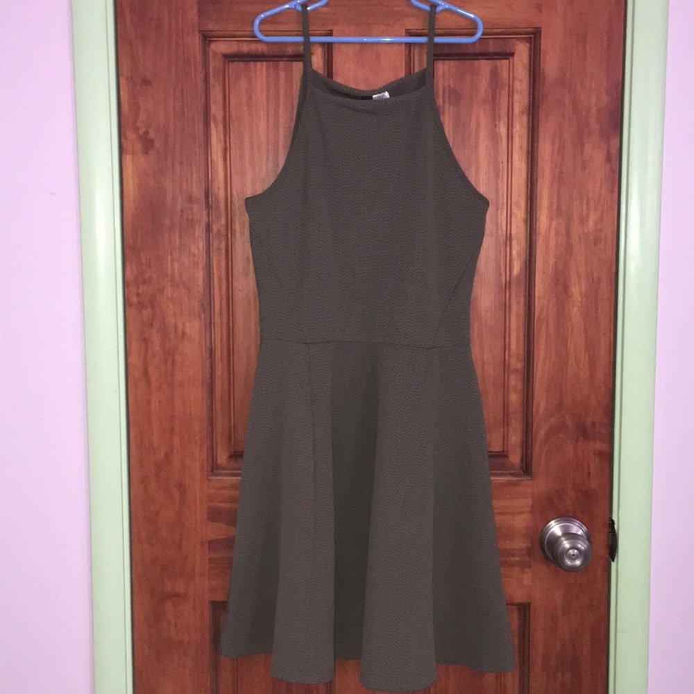 Olive Green Summer Dress
